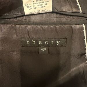 Theory Black Men's Blazer Inner Label Detail